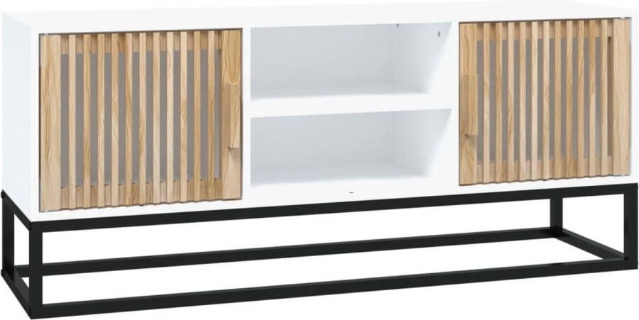 VidaXL -Tv-meubel-105x30x45-cm-bewerkt-hout-wit