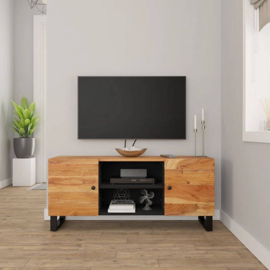VidaXL -Tv-meubel-105x33x46-cm-massief-acaciahout