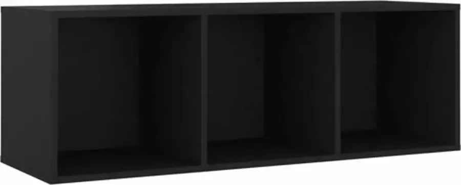 VIDAXL Tv-meubel 107x35x37 cm spaanplaat zwart - Foto 2