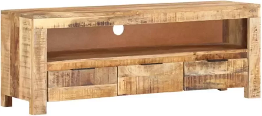 VidaXL -Tv-meubel-110x30x40-cm-ruw-mangohout