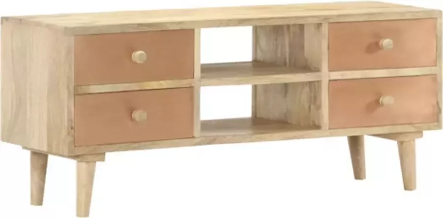 VidaXL -Tv-meubel-110x30x45-cm-massief-mangohout - Foto 3