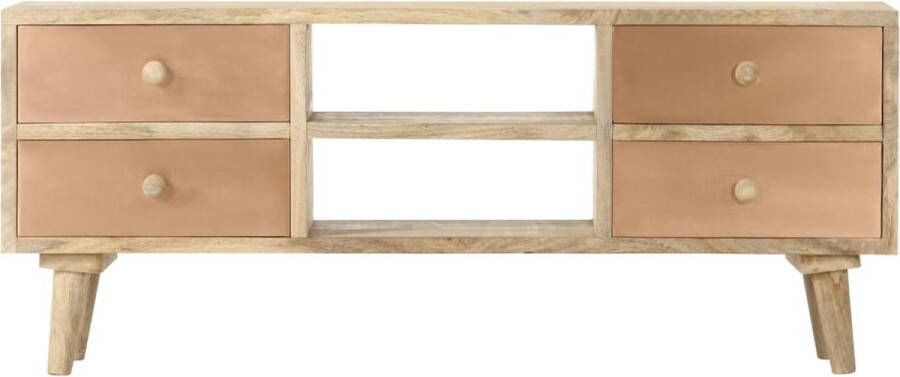 VidaXL -Tv-meubel-110x30x45-cm-massief-mangohout - Foto 2