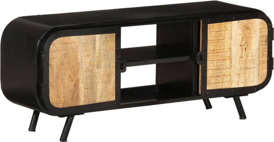 vidaXL Tv meubel 110x30x45 cm ruw mangohout