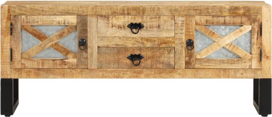 VidaXL -Tv-meubel-110x30x45-cm-ruw-mangohout