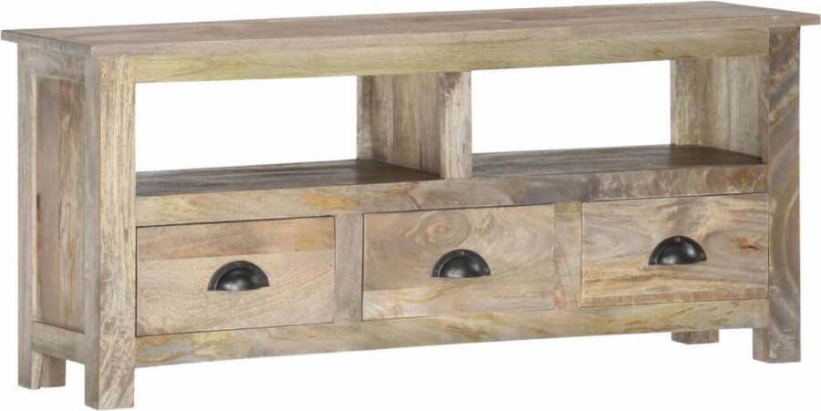 vidaXL Tv meubel 110x30x50 cm massief mangohout