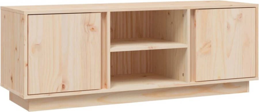 VidaXL -Tv-meubel-110x35x40 5-cm-massief-grenenhout