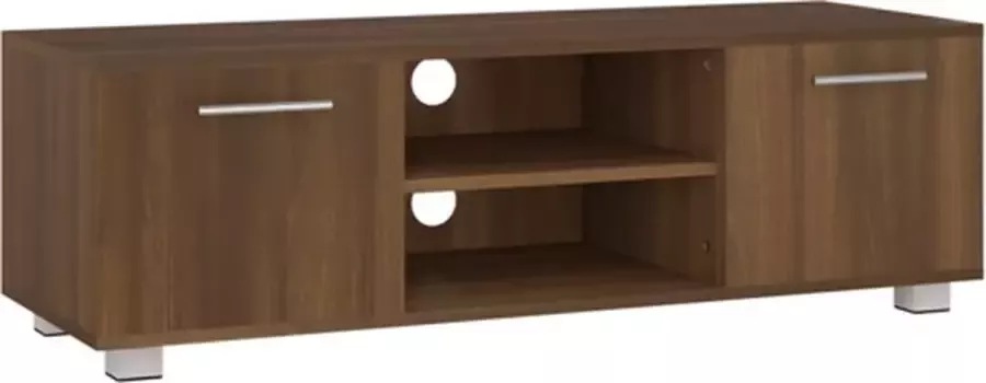 VidaXL -Tv-meubel-110x40x35-cm-bewerkt-hout-bruineikenkleurig - Foto 4