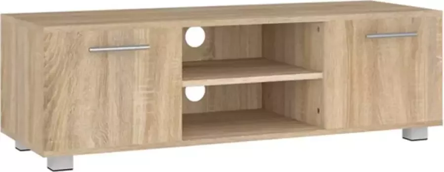 VidaXL -Tv-meubel-110x40x35-cm-bewerkt-hout-sonoma-eikenkleurig - Foto 2