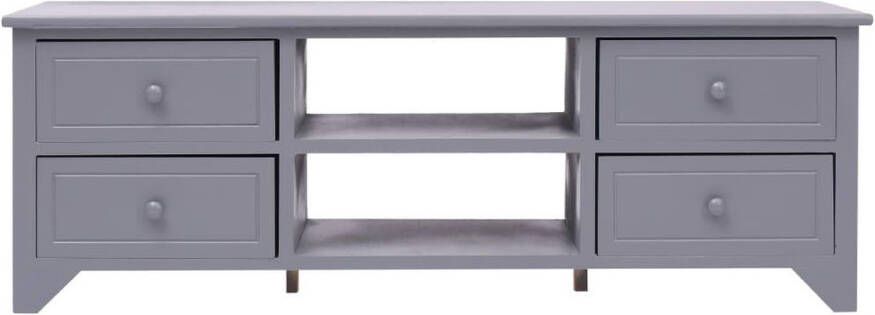VidaXL -Tv-meubel-115x30x40-cm-paulowniahout-grijs - Foto 2