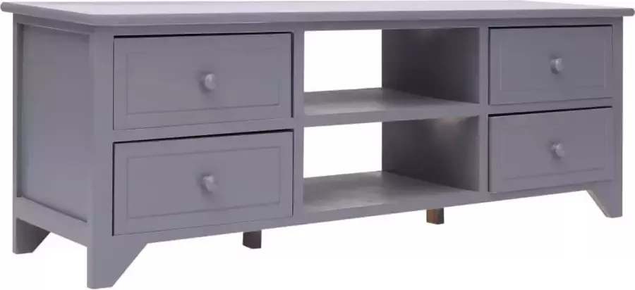VidaXL -Tv-meubel-115x30x40-cm-paulowniahout-grijs - Foto 3