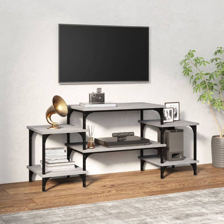 VidaXL Tv-kast Tv-kasten Tv-meubel Hifi-meubel Tv-meubel 117x35x52 cm bewerkt hout grijs sonoma eikenkleurig - Foto 2