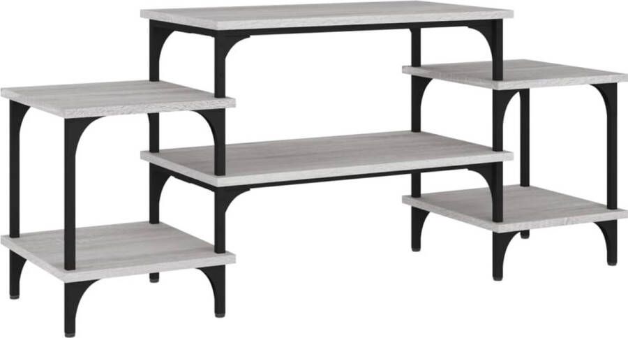 VidaXL -Tv-meubel-117x35x52-cm-bewerkt-hout-grijs-sonoma-eikenkleurig - Foto 2
