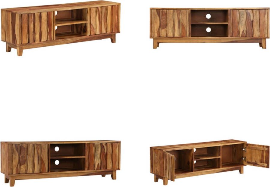 VidaXL Tv-meubel 118x30x40 cm massief sheeshamhout Tv-kast Tv-kasten Tv-meubel Tv-meubels