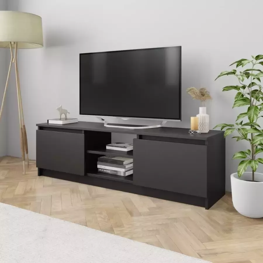 VidaXL Tv meubel 120x30x35 5 cm spaanplaat zwart