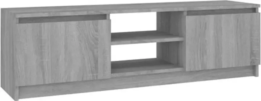 VidaXL -Tv-meubel-120x30x35 5-cm-bewerkt-hout-grijs-sonoma-eikenkleurig - Foto 2