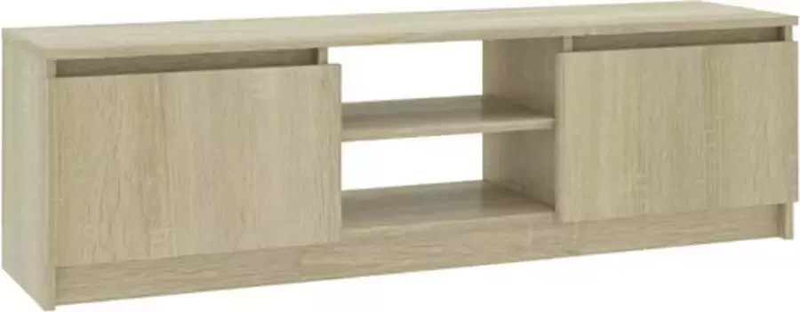 VidaXL -Tv-meubel-120x30x35 5-cm-bewerkt-hout-sonoma-eikenkleurig - Foto 4