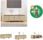 VidaXL Tv-meubel 120x30x40-5 cm spaanplaat sonoma eikenkleurig Kast Inclusief Houtreiniger en verfrisser - Thumbnail 3