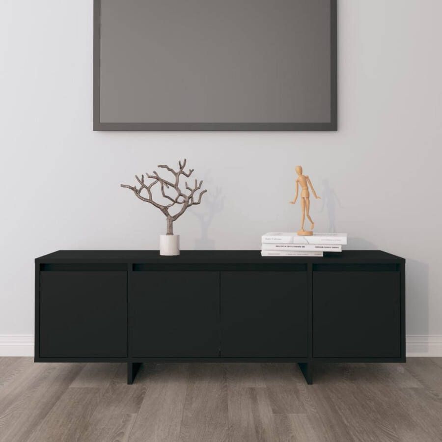 VidaXL Tv-meubel 120x30x40 5 cm bewerkt hout zwart