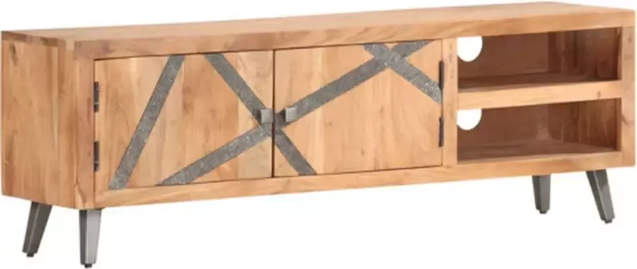 VidaXL -Tv-meubel-120x30x40-cm-massief-sheeshamhout - Foto 3