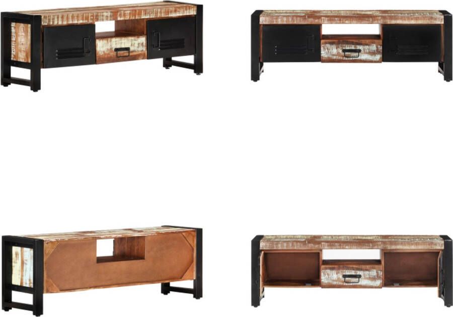 VidaXL Tv-meubel 120x30x40 cm massief gerecycled hout Tv-kast Tv-kasten Tv-meubel Hifi-meubel