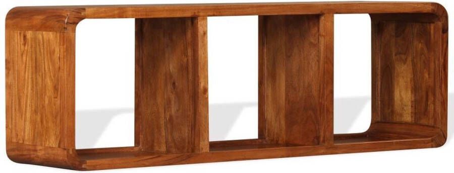 vidaXL Tv meubel 120x30x40 cm massief hout met sheesham-afwerking