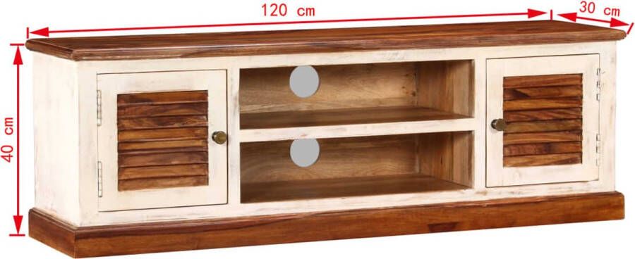 VidaXL -Tv-meubel-120x30x40-cm-massief-sheesham mangohout