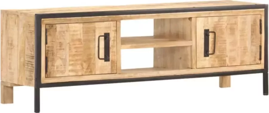 VIDAXL Tv-meubel 120x30x40 cm ruw mangohout