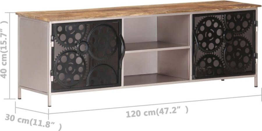VidaXL -Tv-meubel-120x30x40-cm-ruw-mangohout