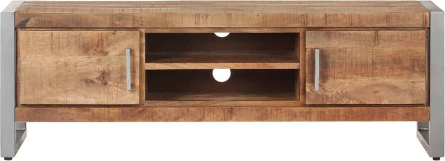 VIDAXL Tv-meubel 120x30x40 cm ruw mangohout