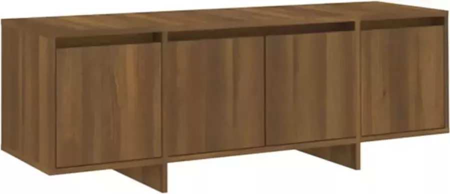 VidaXL -Tv-meubel-120x30x40 5-cm-bewerkt-hout-bruin-eikenkleur - Foto 2