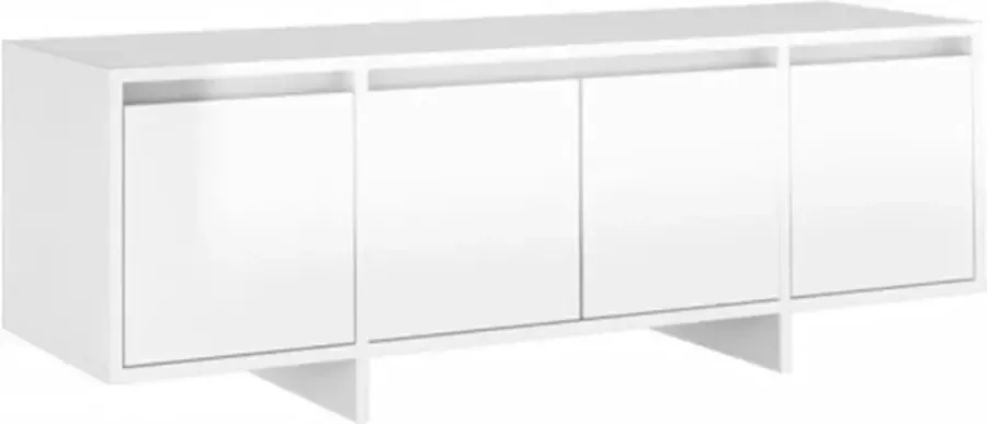 VidaXL -Tv-meubel-120x30x40 5-cm-spaanplaat-hoogglans-wit - Foto 4