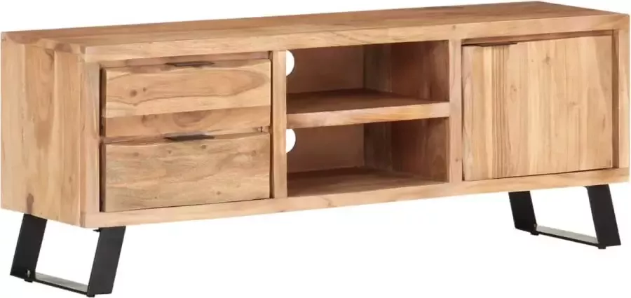 VidaXL Tv meubel 120x30x42 cm massief acaciahout met levende randen