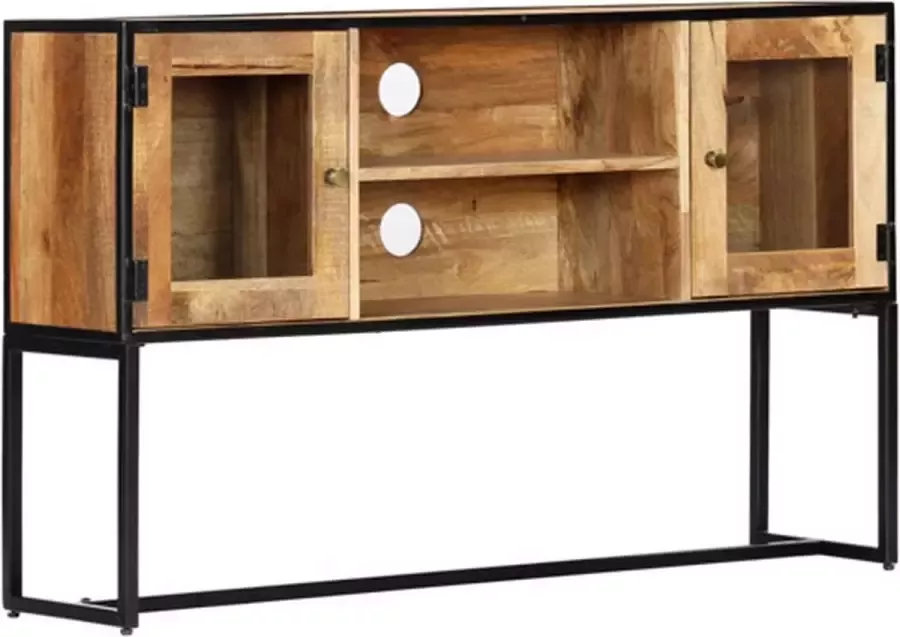 VidaXL -Tv-meubel-120x30x75-cm-massief-gerecycled-hout - Foto 1