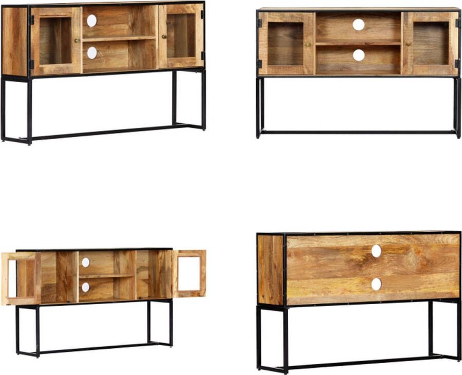 VidaXL Tv-meubel 120x30x75 cm massief gerecycled hout Tv-meubel Tv-meubels Tv-kast Tv-kasten
