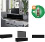 VidaXL Tv-meubel 120x34x30 cm spaanplaat zwart Kast Inclusief Houtreiniger en verfrisser - Thumbnail 3