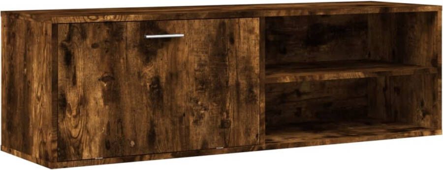 VidaXL -Tv-meubel-120x34x37-cm-bewerkt-hout-gerookt-eikenkleurig - Foto 5