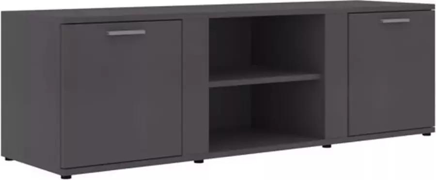 VIDAXL Tv-meubel 120x34x37 cm bewerkt hout grijs - Foto 2