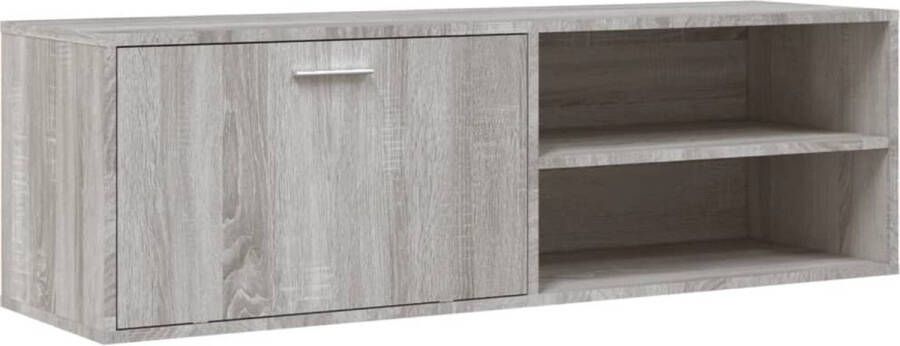 VidaXL -Tv-meubel-120x34x37-cm-bewerkt-hout-grijs-sonoma-eikenkleurig - Foto 5