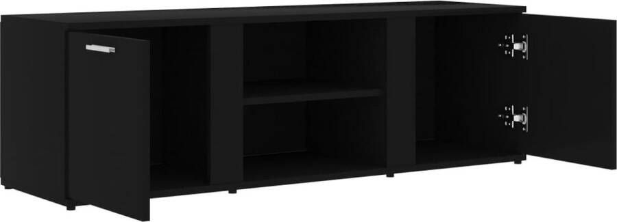 VidaXL -Tv-meubel-120x34x37-cm-bewerkt-hout-zwart - Foto 4