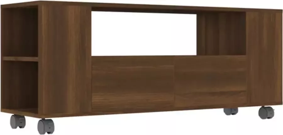 VidaXL Tv-meubel 120x35x43 Cm Bewerkt Hout Bruineikenkleurig - Foto 2