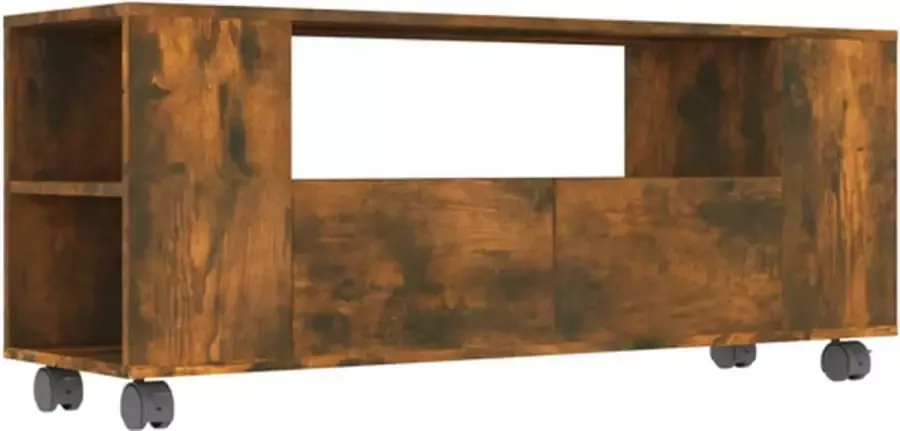 VidaXL -Tv-meubel-120x35x48-cm-bewerkt-hout-gerookt-eikenkleurig - Foto 3