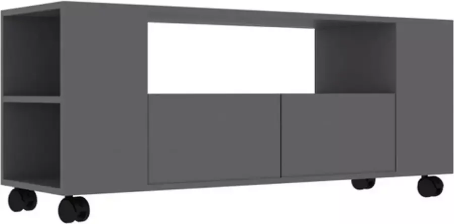 VidaXL -Tv-meubel-120x35x48-cm-bewerkt-hout-grijs - Foto 3