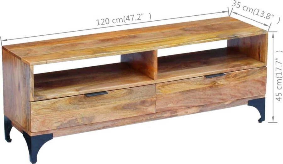 VidaXL -Tv-meubel-120x35x45-cm-mangohout