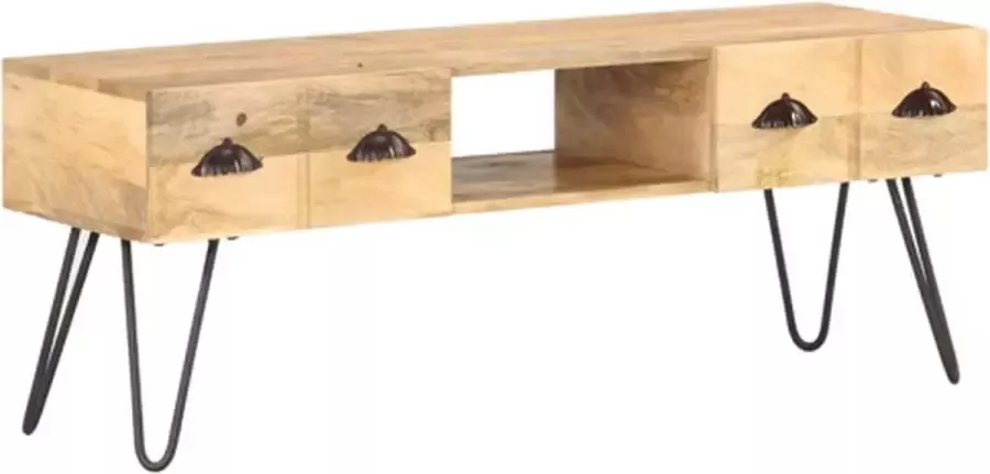 VidaXL -Tv-meubel-120x35x45-cm-massief-mangohout - Foto 3