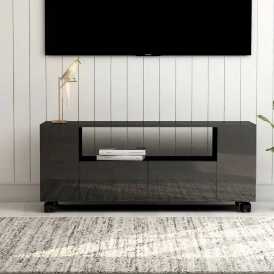 VidaXL -Tv-meubel-120x35x48-cm-bewerkt-hout-sonoma-eikenkleurig - Foto 2