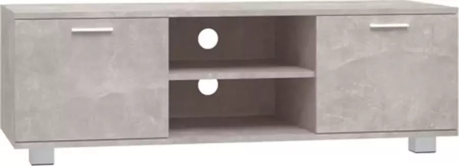 VidaXL -Tv-meubel-120x40 5x35-cm-bewerkt-hout-betongrijs - Foto 2