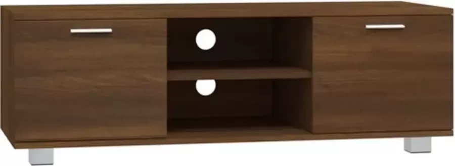 VidaXL -Tv-meubel-120x40 5x35-cm-bewerkt-hout-bruineikenkleurig - Foto 2