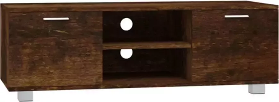 VidaXL -Tv-meubel-120x40 5x35-cm-bewerkt-hout-gerookt-eikenkleurig - Foto 3