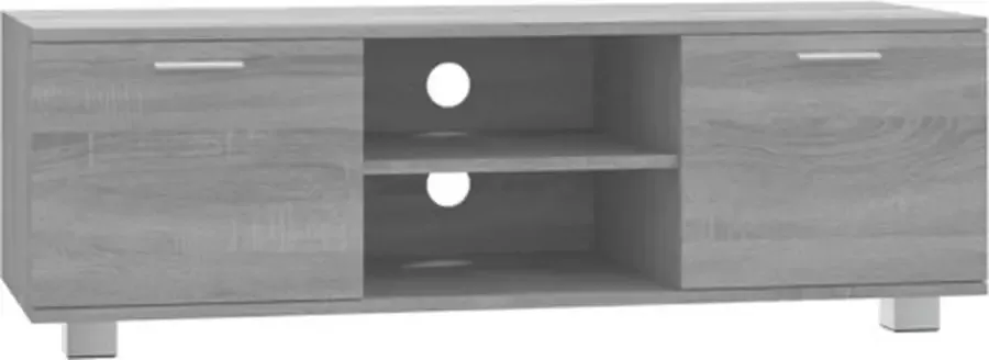 VidaXL -Tv-meubel-120x40 5x35-cm-bewerkt-hout-grijs-sonoma-eikenkleurig - Foto 2