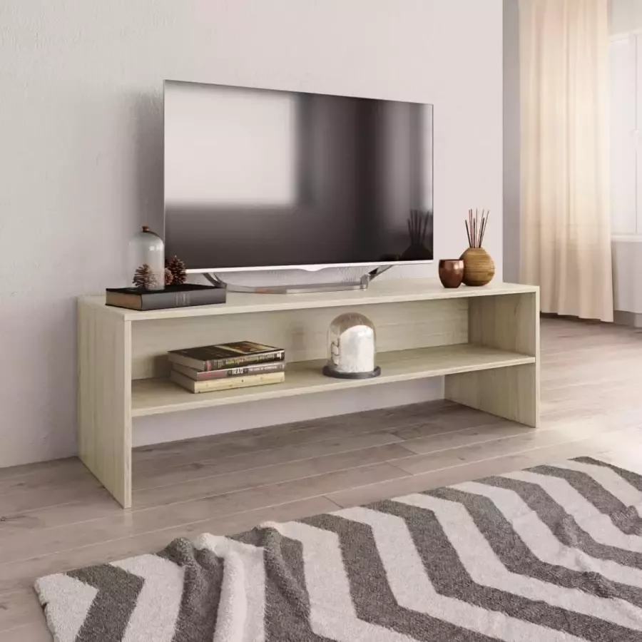 VidaXL -Tv-meubel-120x40x40-cm-bewerkt-hout-sonoma-eikenkleurig - Foto 3